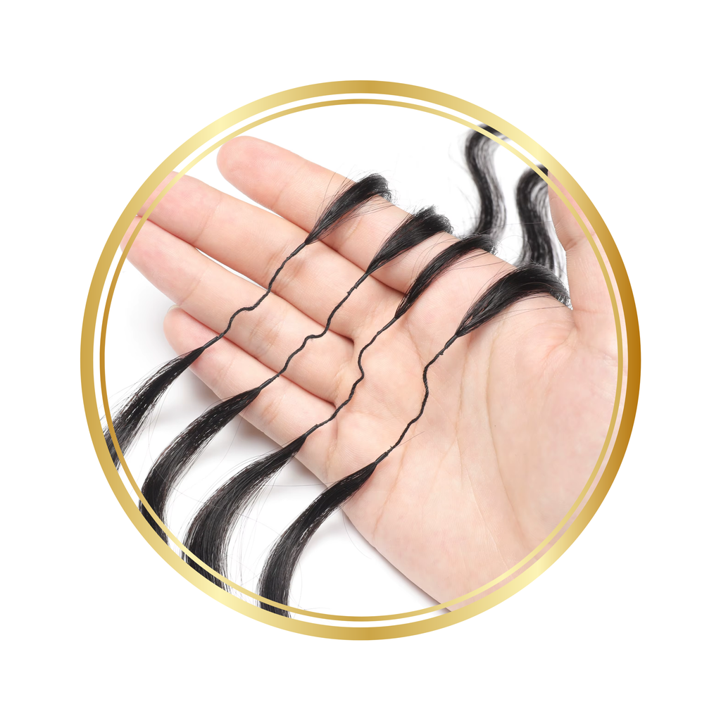 Natural Black Body Wave Feather Crochet Remy Human Hair Extensions