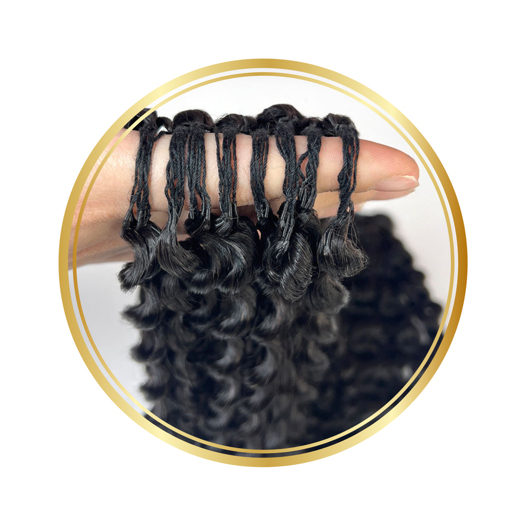Natural Black Passion Twist Feather Crochet Remy Human Hair Extensions
