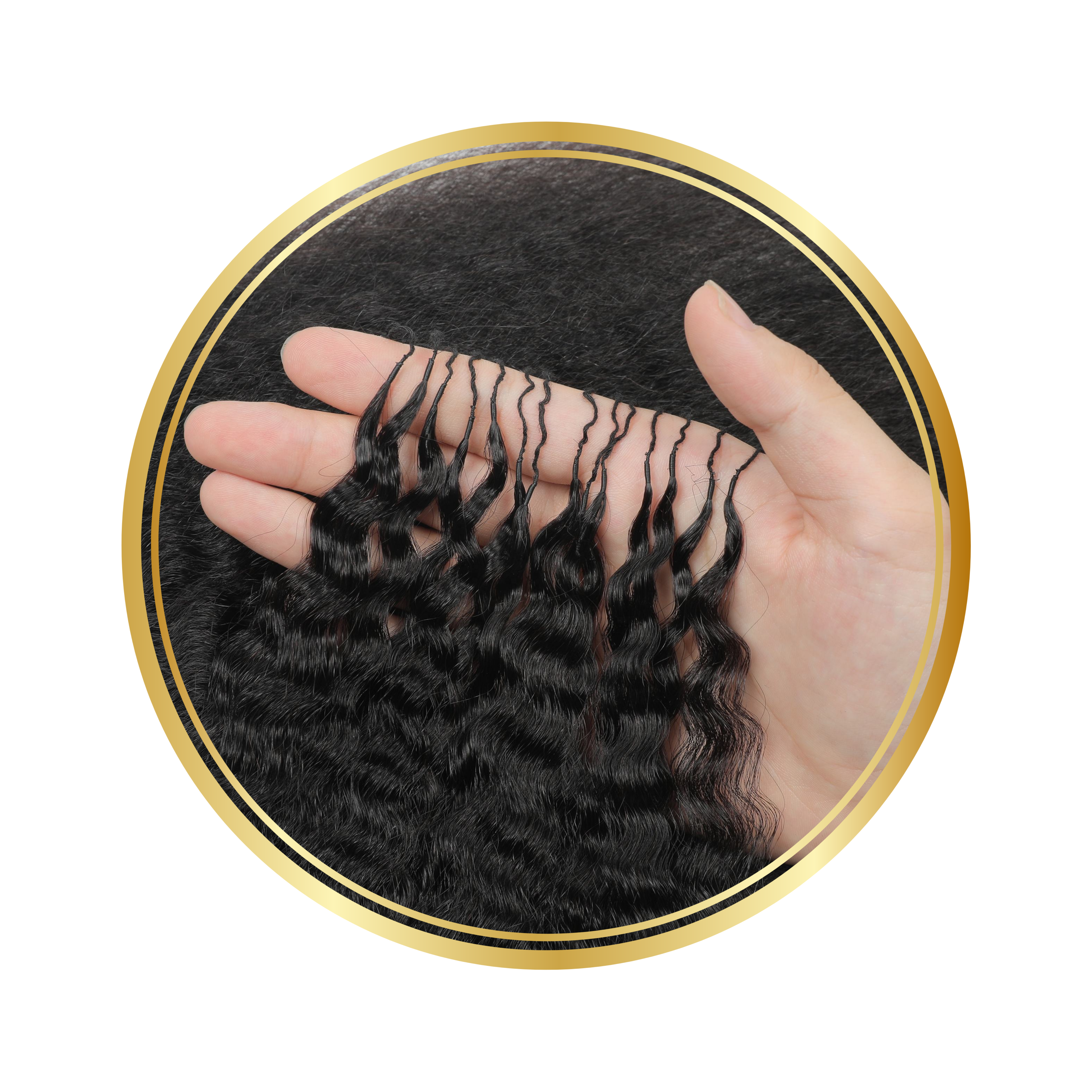 Natural Black Kinky Straight Crochet Remy Human Hair Extensions