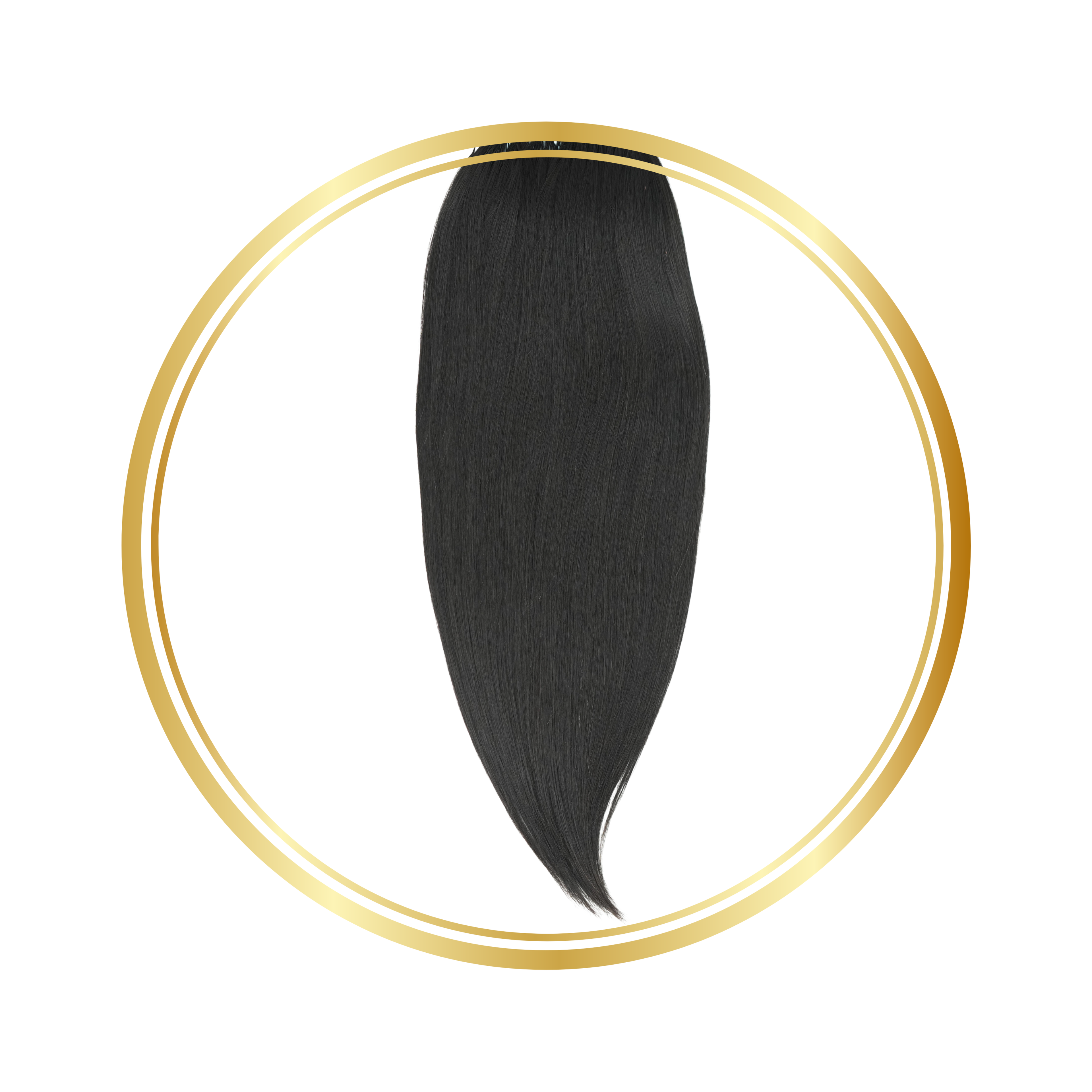 Natural Black Straight Feather Crochet Remy Human Hair Extensions