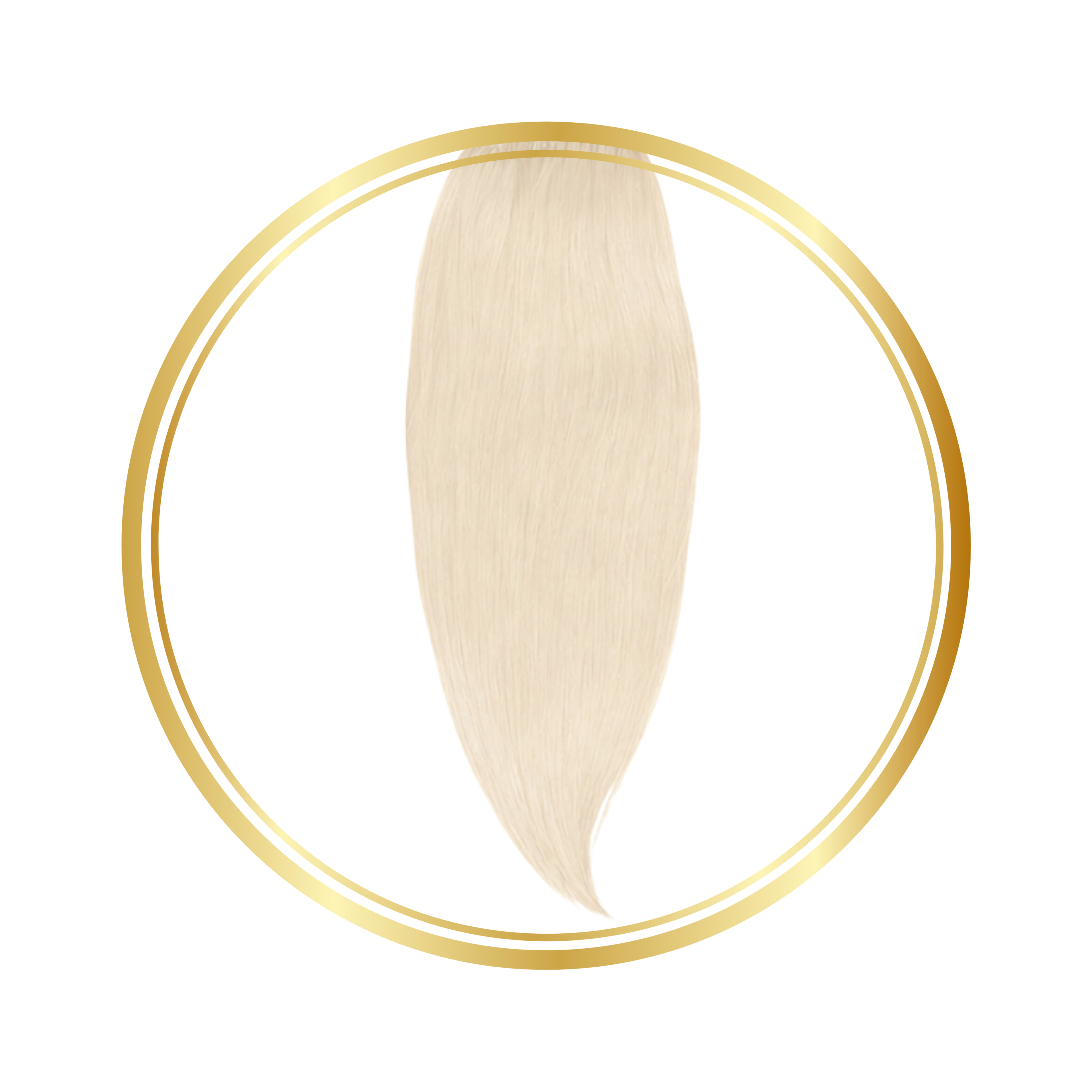 Platinum Blonde Straight Feather Crochet Remy Human Hair Extensions