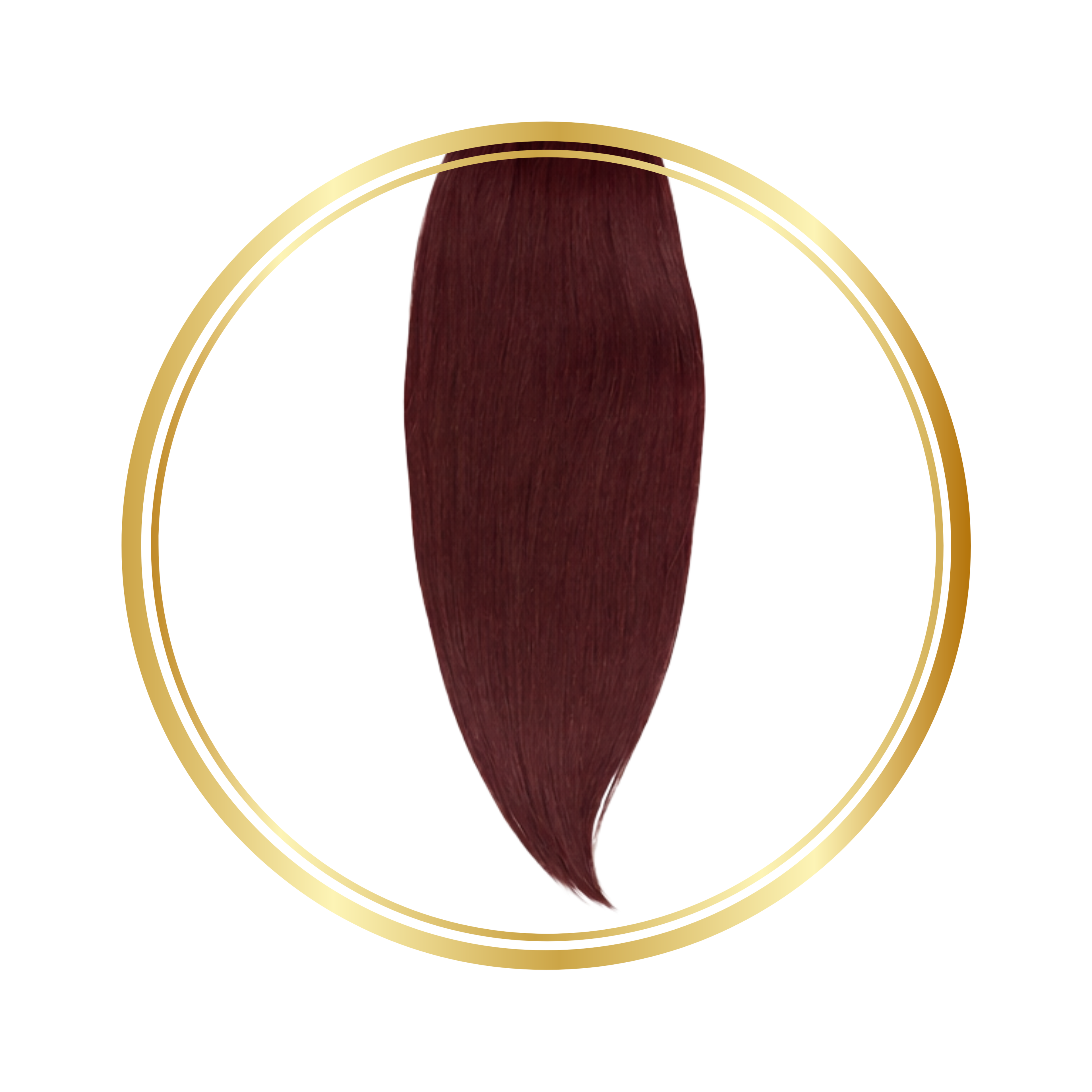Burgundy Straight Feather Crochet Remy Human Hair Extensions