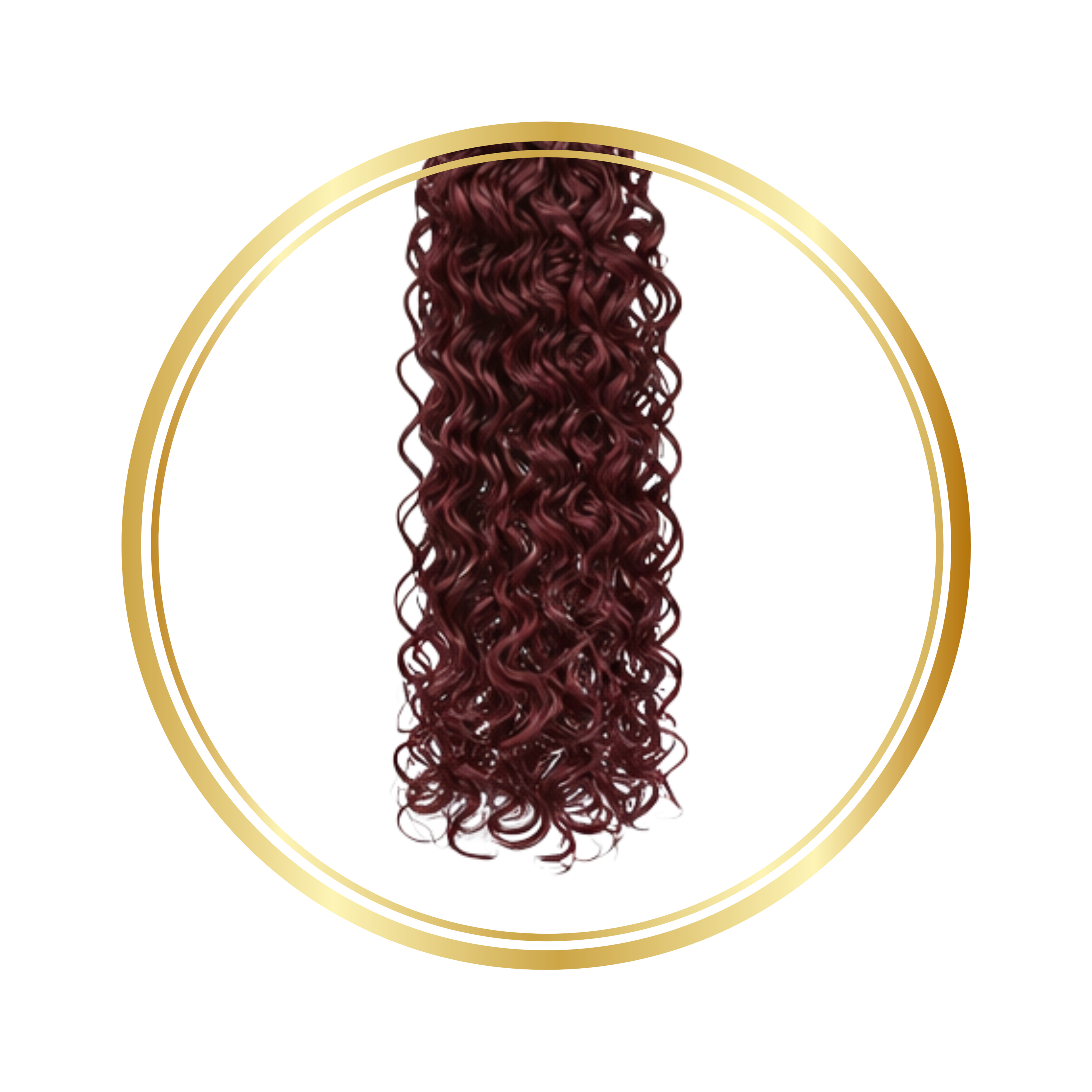 Burgundy Deep Wave Feather Crochet Remy Human Hair Extensions