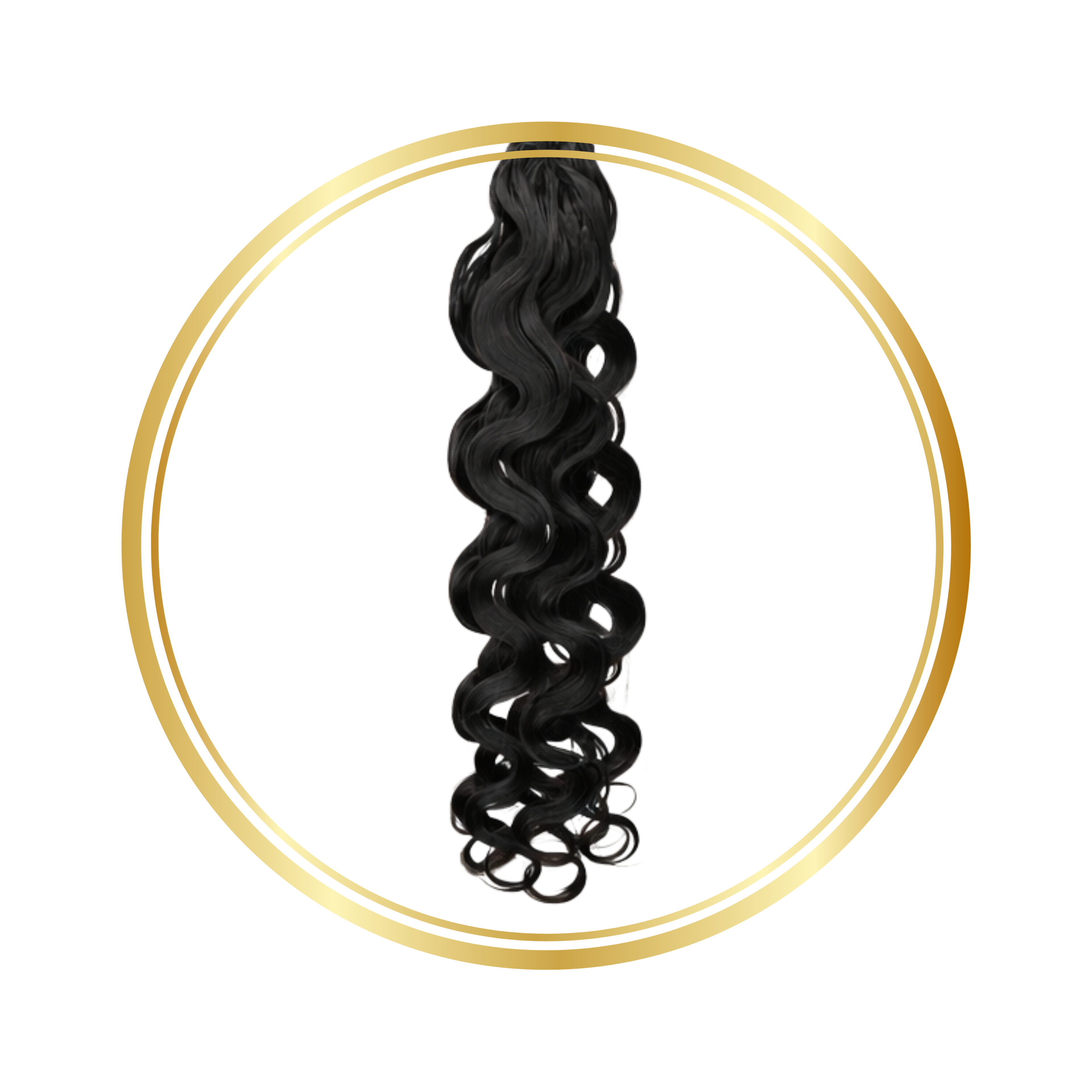 Natural Black Body Wave Feather Crochet Remy Human Hair Extensions