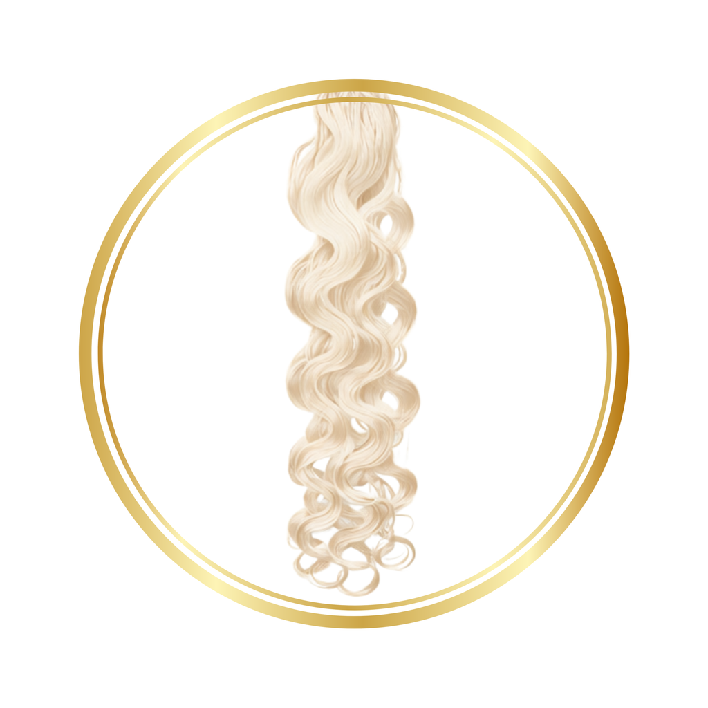 Platinum Blond Body Wave Feather Crochet Remy Human Hair Extensions