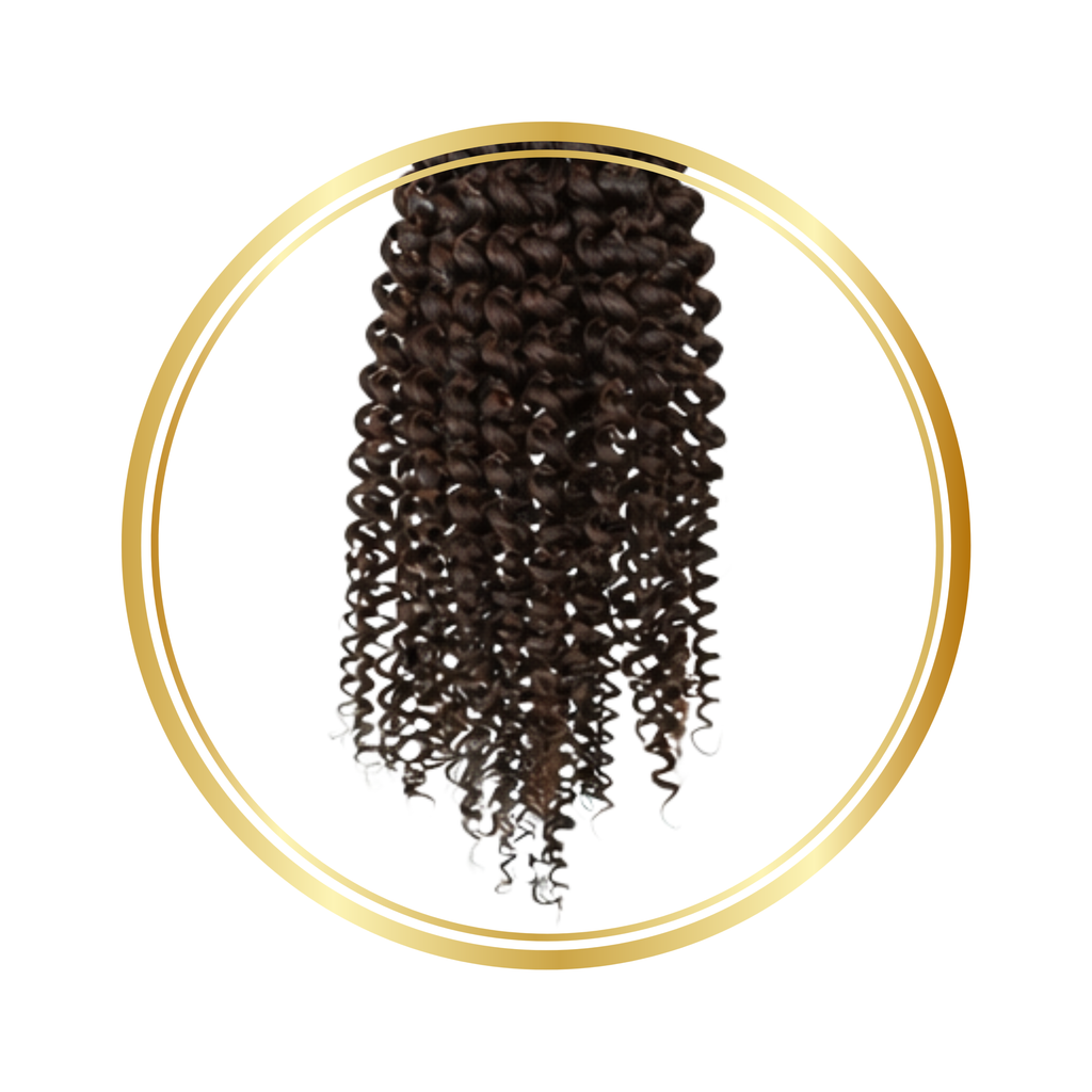 Darkest Brown Passion Twist Feather Crochet Remy Human Hair Extensions