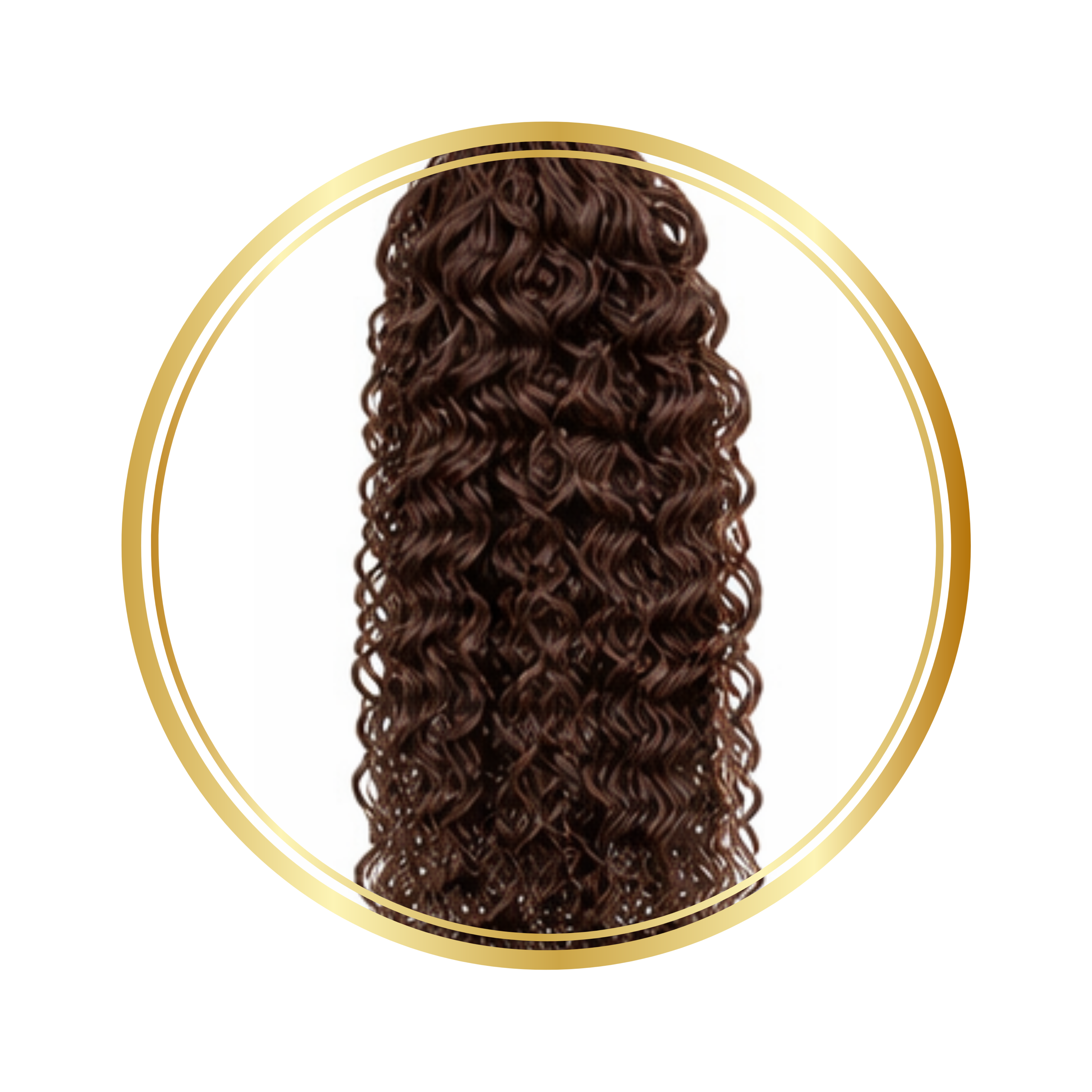 Darkest Brown Water Wave Feather Crochet Remy Human Hair Extensions