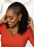 Natural Black Deep Wave Feather Crochet Remy Human Hair Extensions