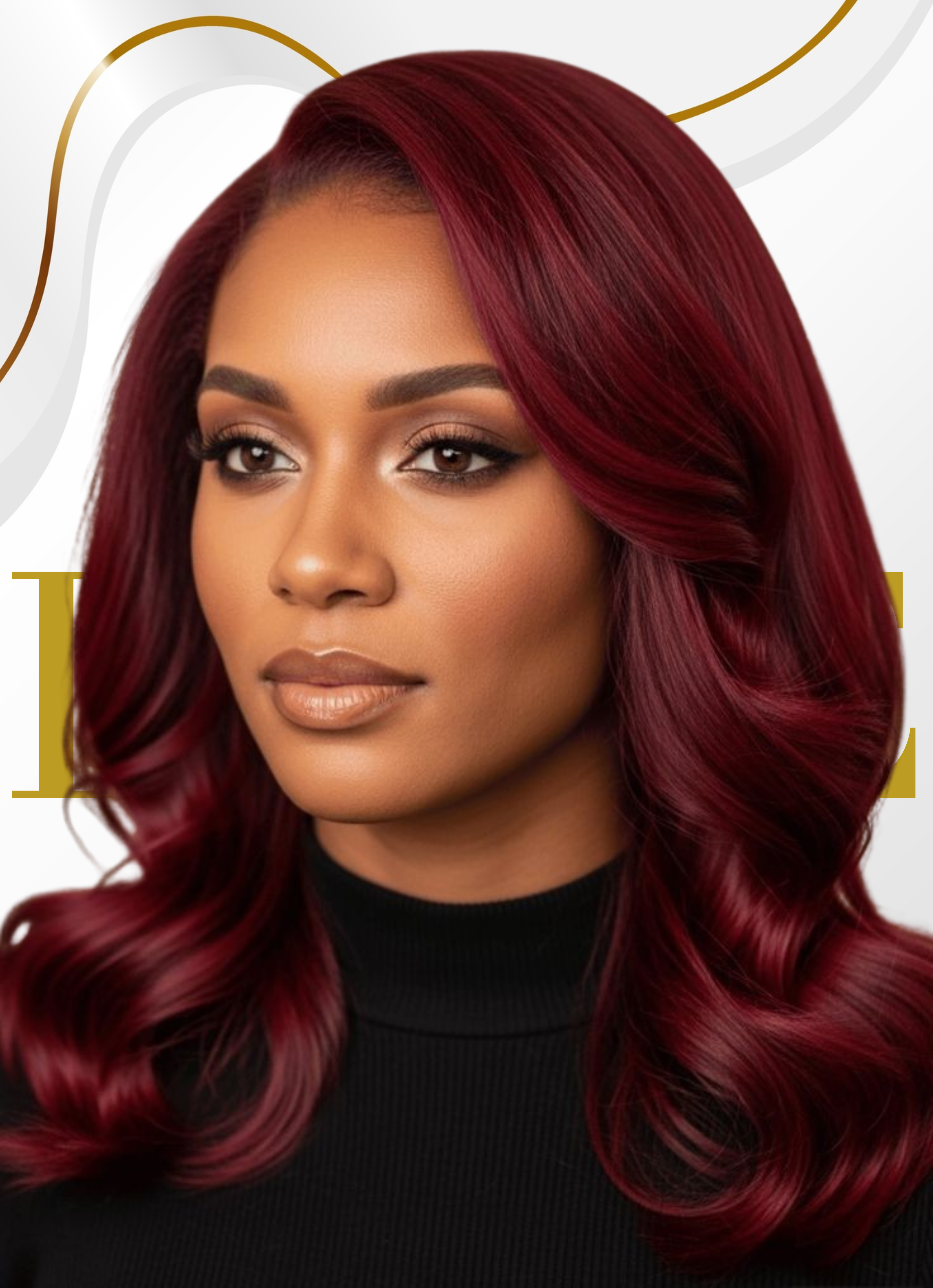 Burgundy Straight Feather Crochet Remy Human Hair Extensions